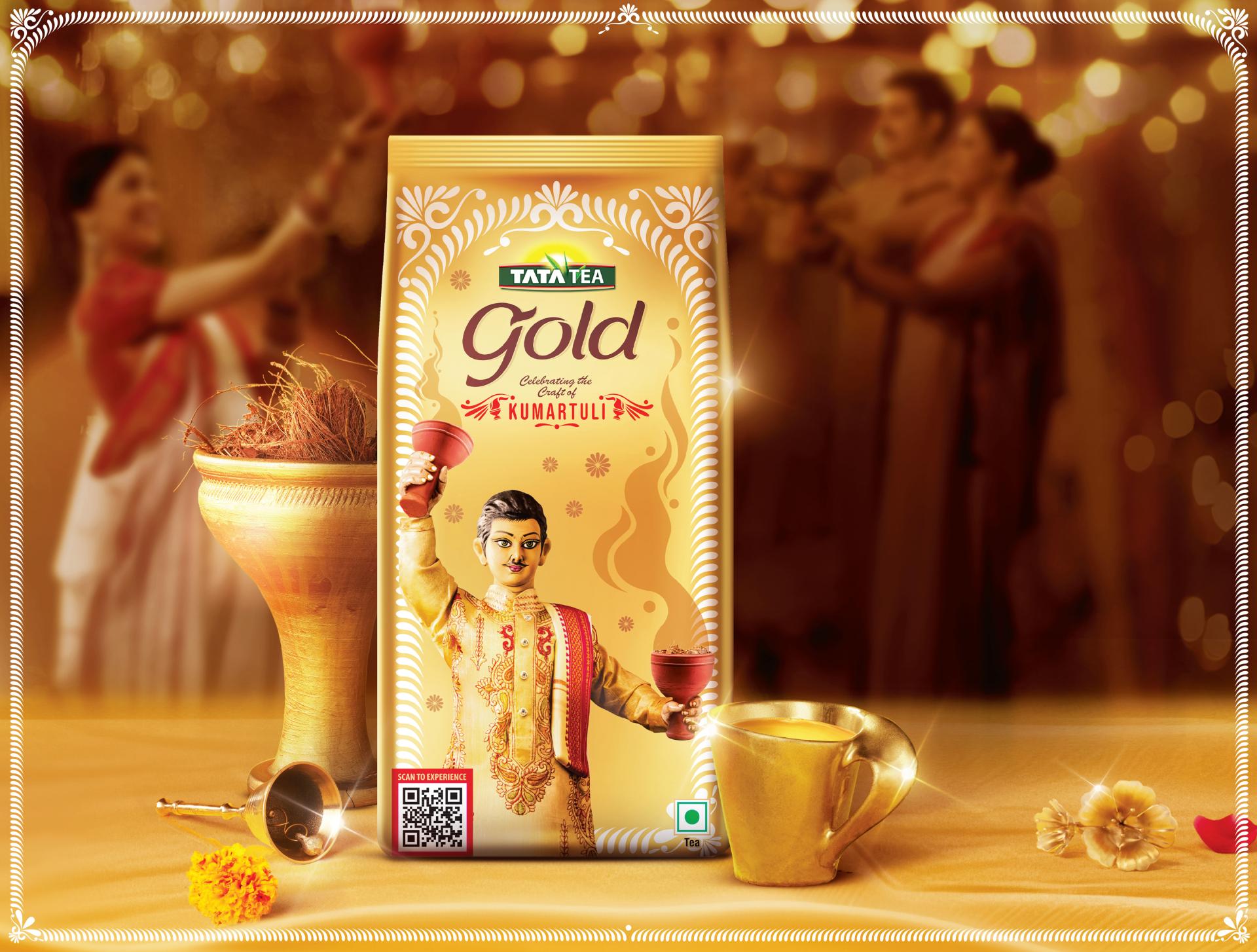 London Design Awards Winner - Tata Tea Gold Durga Puja Festive Packaging