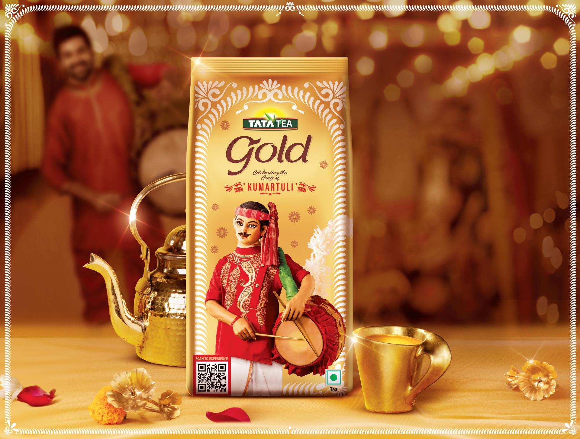 London Design Awards Winner - Tata Tea Gold Durga Puja Festive Packaging
