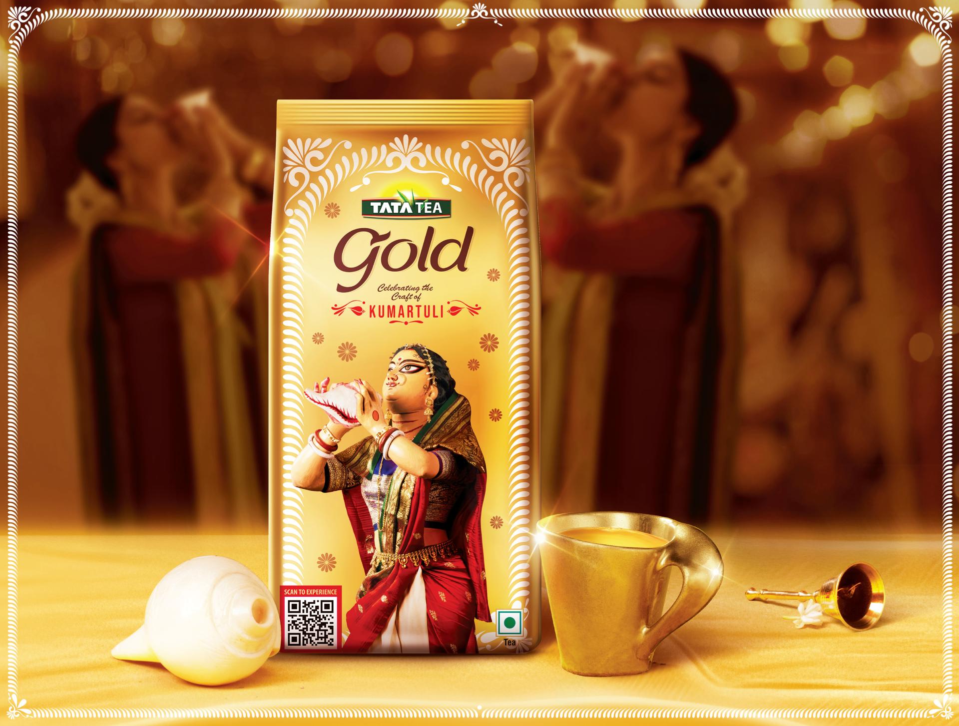 London Design Awards Winner - Tata Tea Gold Durga Puja Festive Packaging