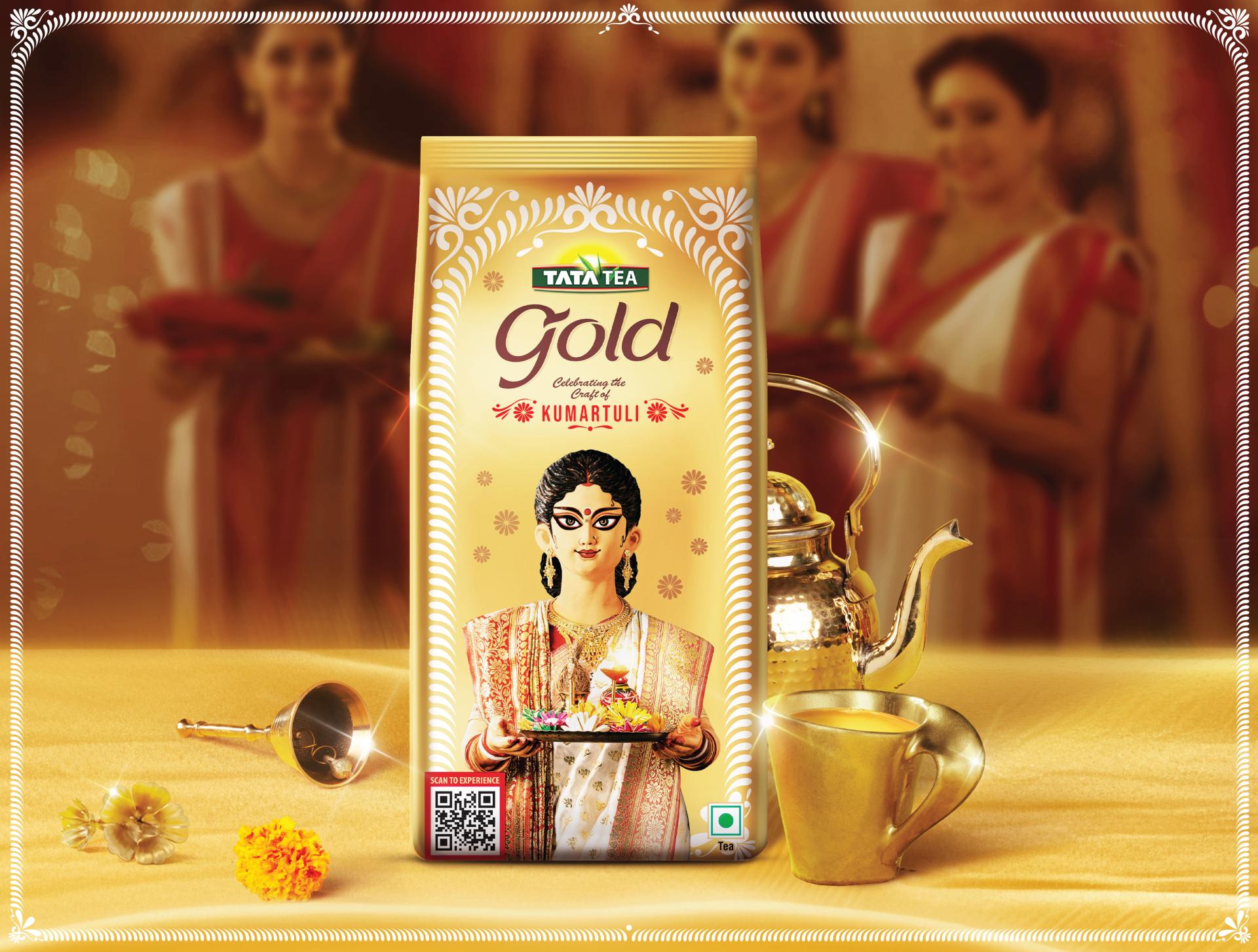 London Design Awards Winner - Tata Tea Gold Durga Puja Festive Packaging