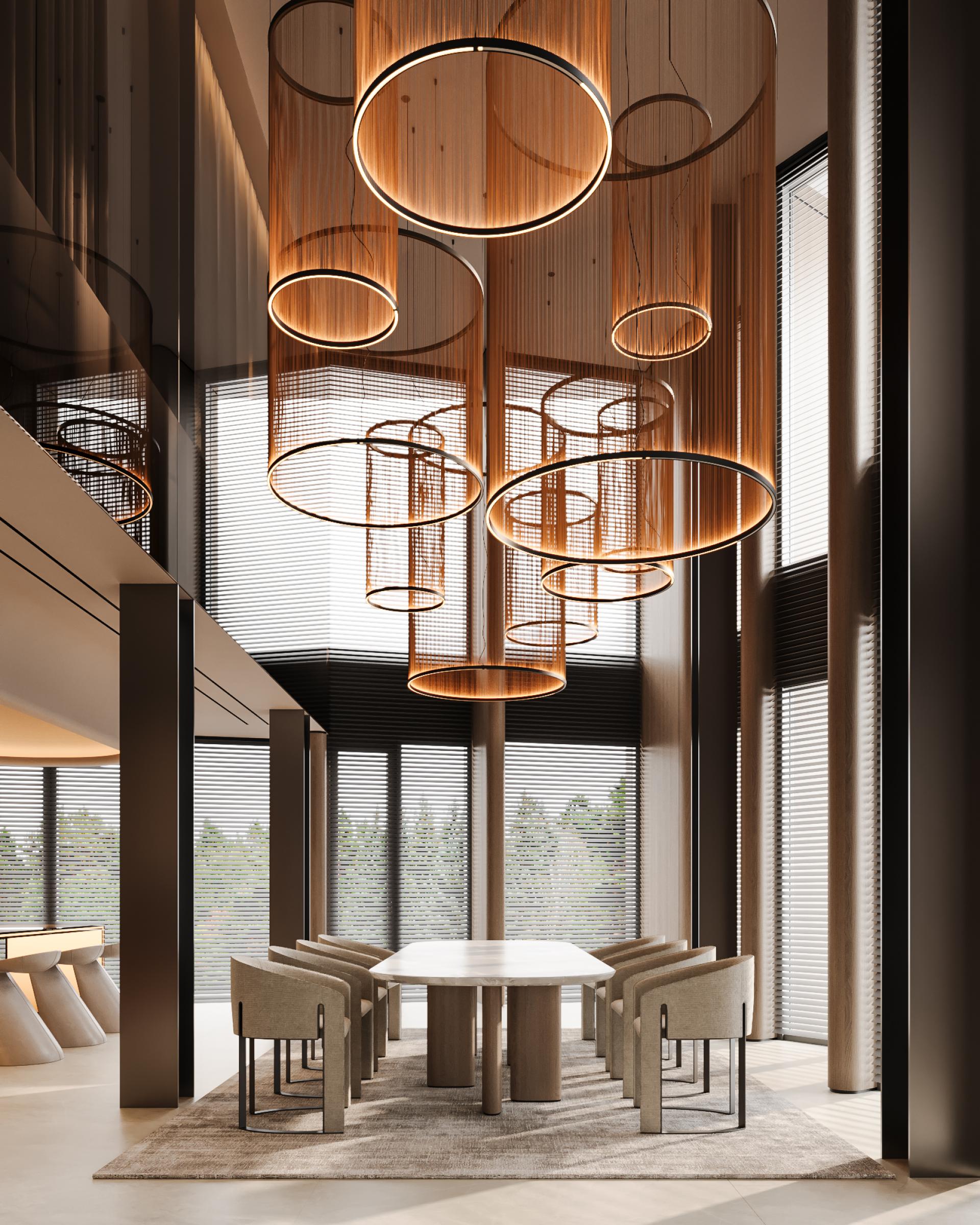 London Design Awards Winner - TWO-STOREY LIVING-ROOM IN AMODERN PENTHOUSE