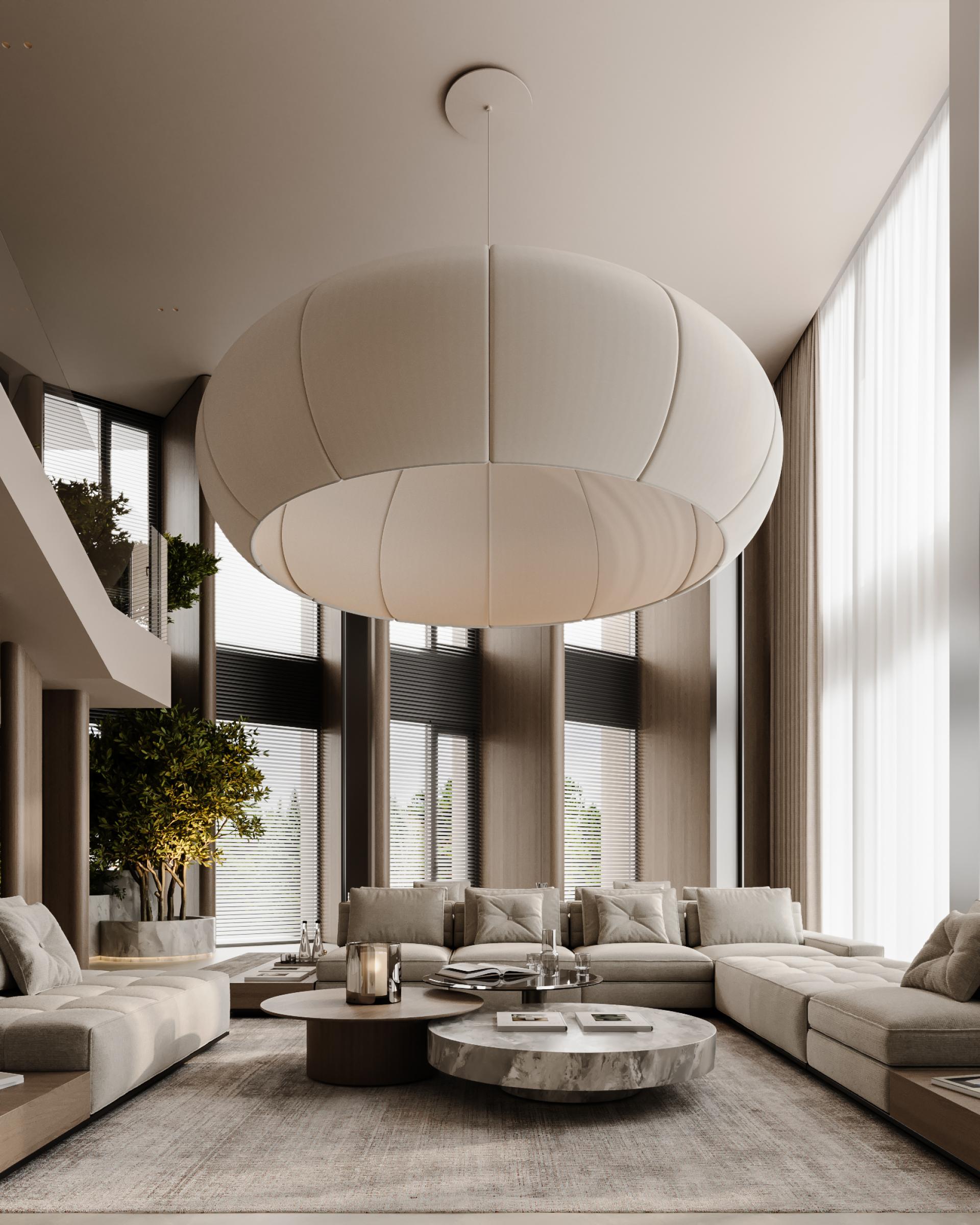 London Design Awards Winner - TWO-STOREY LIVING-ROOM IN AMODERN PENTHOUSE