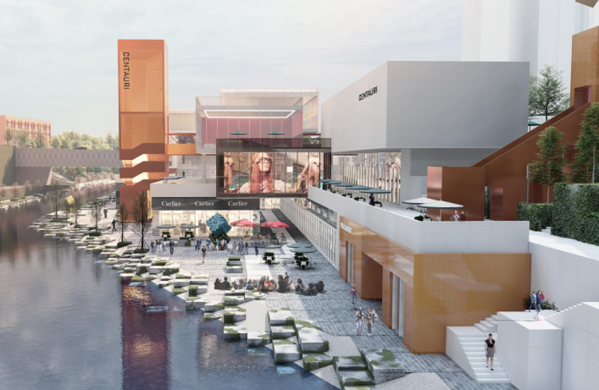London Design Awards Winner - Vanke Lushan Riverside Commercial Street, Guiyang