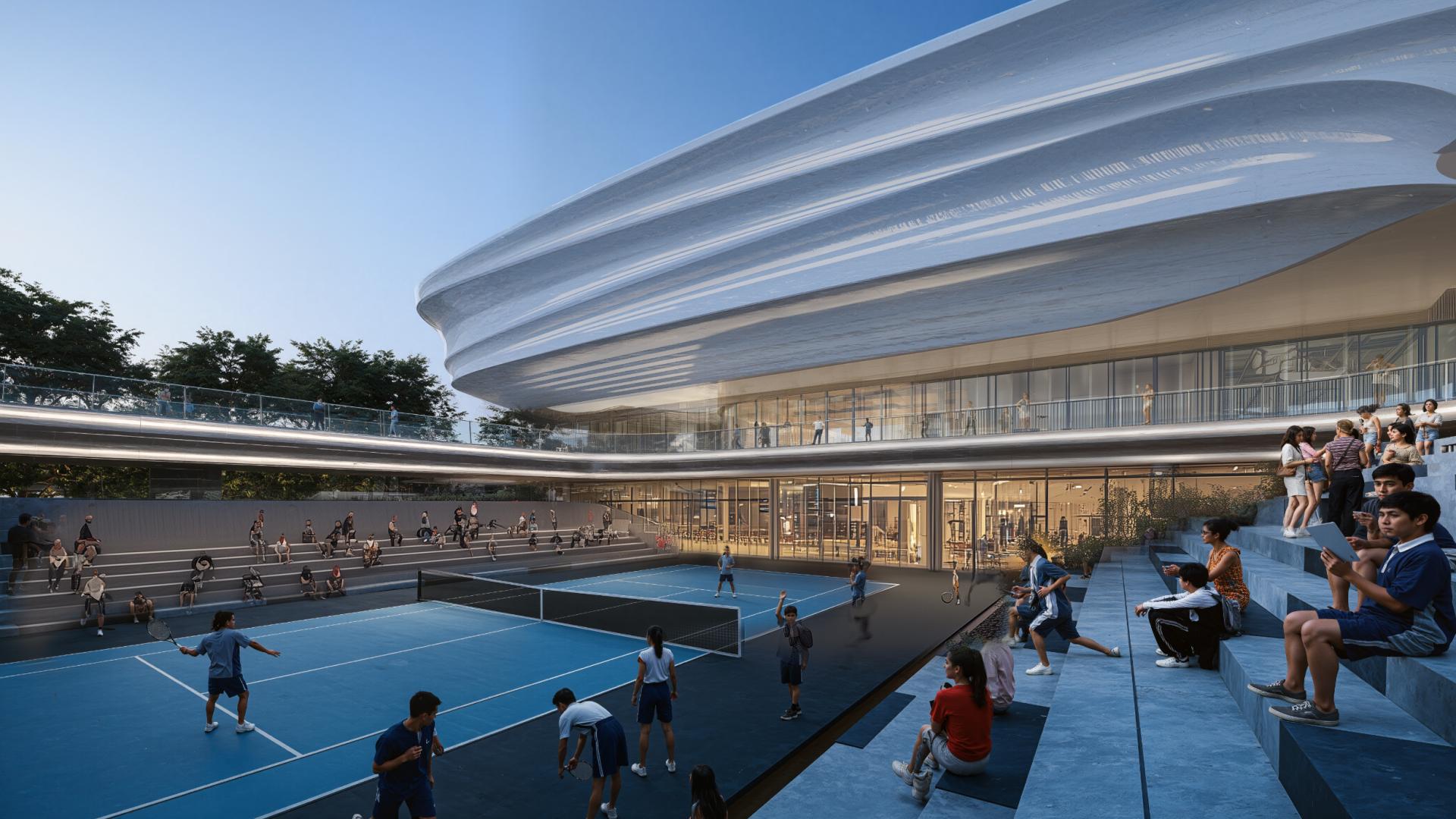 London Design Awards Winner - THE FLOAT:  Ludan Public Sports Center