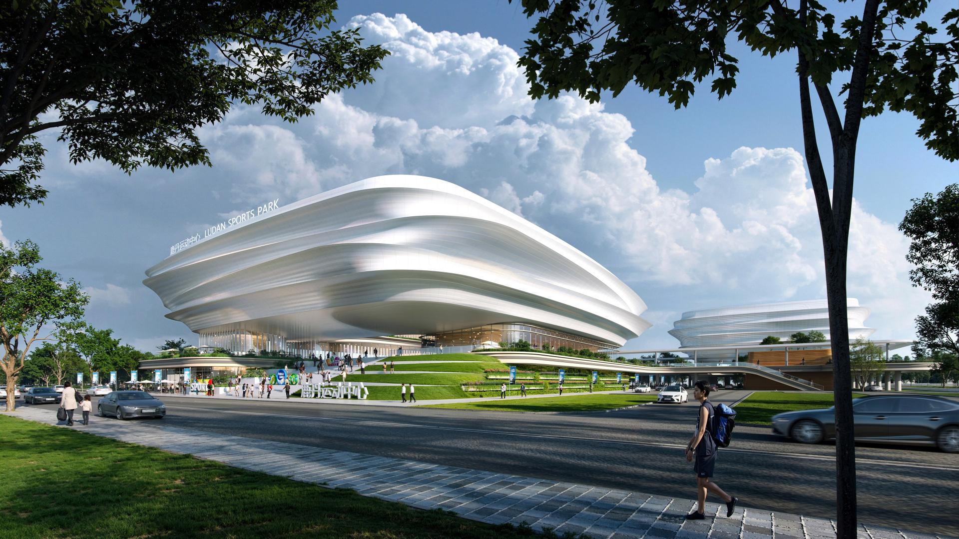 London Design Awards Winner - THE FLOAT:  Ludan Public Sports Center