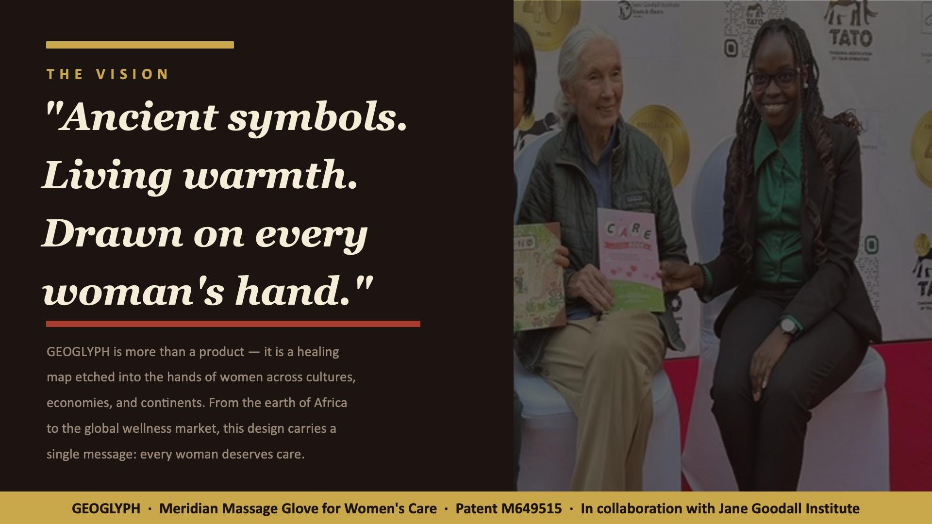 London Design Awards Winner - GEOGLYPH: Meridian Massage Glove for Women's Care