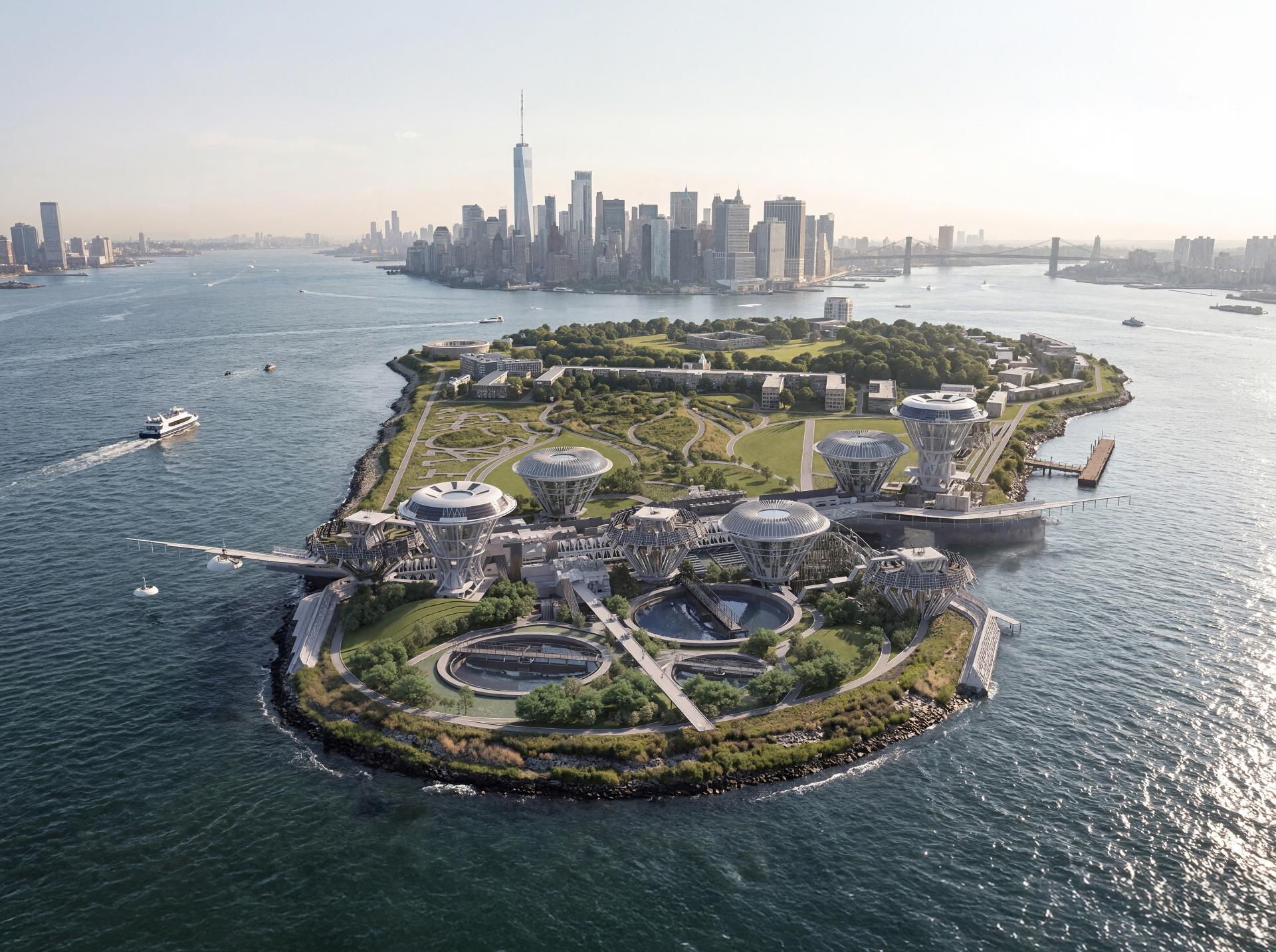 London Design Awards Winner - Governors Island: Self-Sustaining Micro Ecological Island