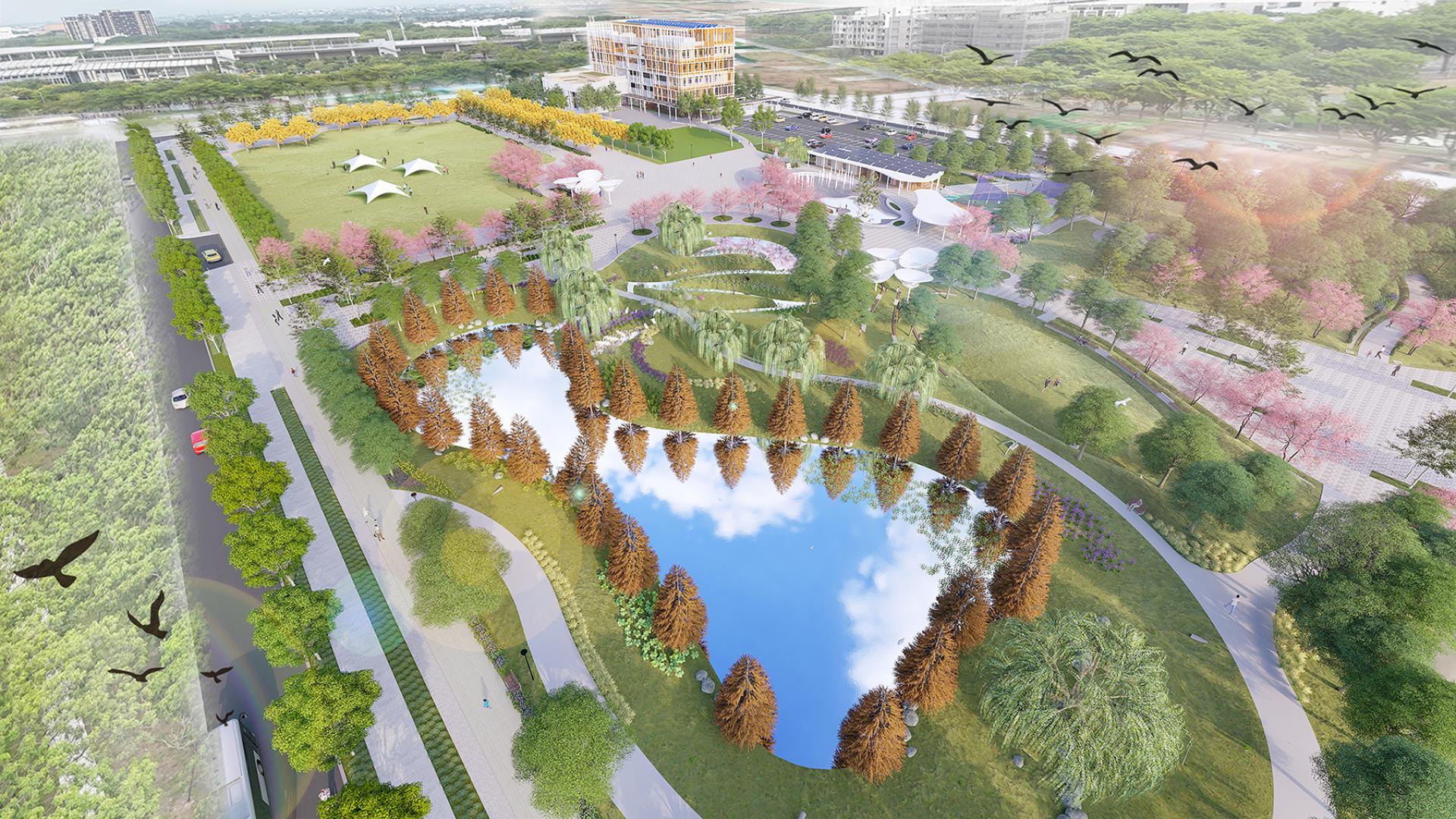London Design Awards Winner - Breathing Green: Yunlin EPB Office Park