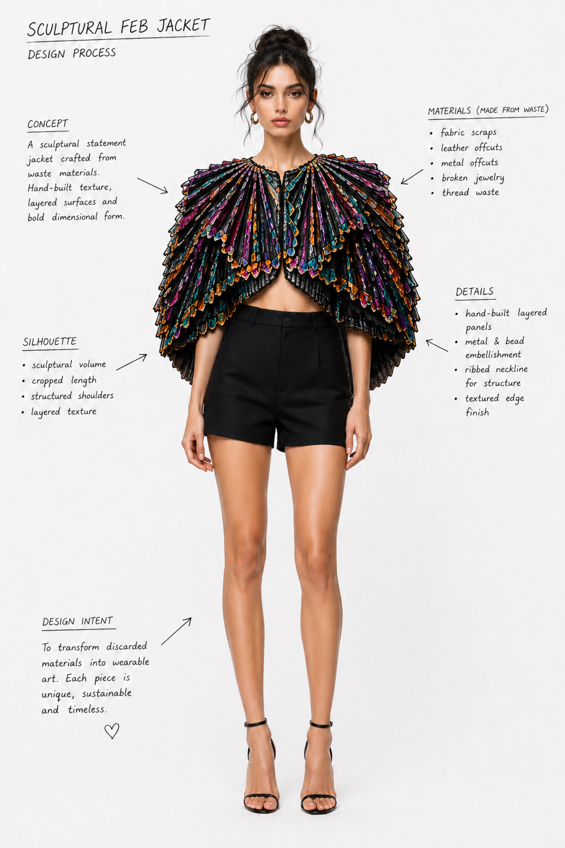 London Design Awards Winner - Sculptural Feb jacket