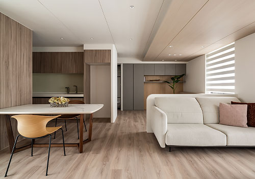 Rome Design Awards Winner - FengYi Interior Design - Dwelling Wood.Gentle light