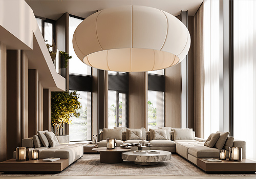 Rome Design Awards Winner - VPROEKTE - TWO-STOREY LIVING-ROOM IN AMODERN PENTHOUSE