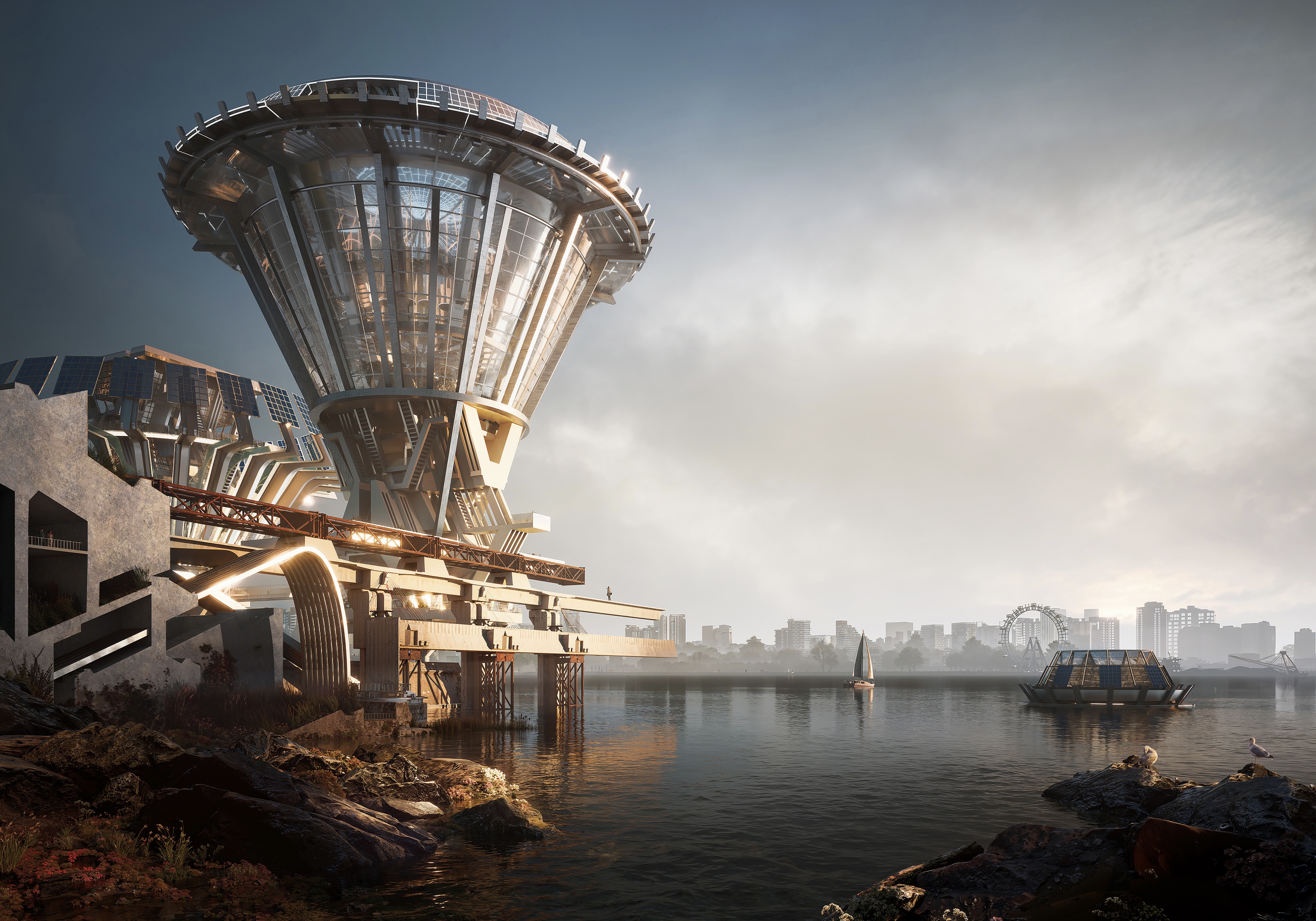 Design Awards Featured Winner - Governors Island: Self-Sustaining Micro Ecological Island
